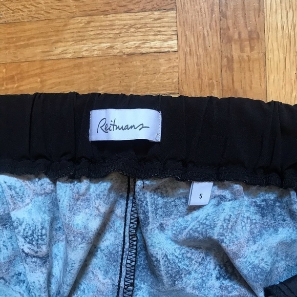 Reitmans Pants Size 5 Blue Lightweight Pull On Coastal Chic Relaxed Fit - Picture 4 of 8